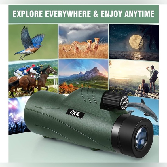 12 X 56 HIGH POWER MONOCULAR TELESCOPE 8 PC SET NEW IN BOX MSRP $100 - Picture 7 of 9